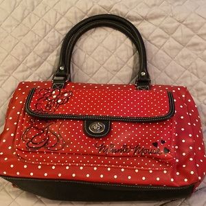 Disney Park Minnie Mouse Red Polka Dot Purse! Authentic, discontinued!
